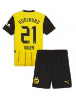 Borussia Dortmund Donyell Malen #21 Domácí dres pro děti 2024-25 Krátký Rukáv (+ trenýrky)